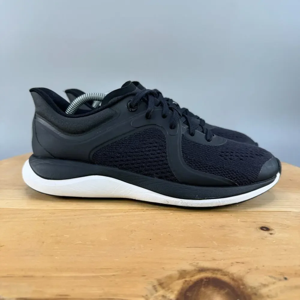 Lululemon Chargefeel Workout Low Womens Size 8 Black White Running Shoes Sneaker